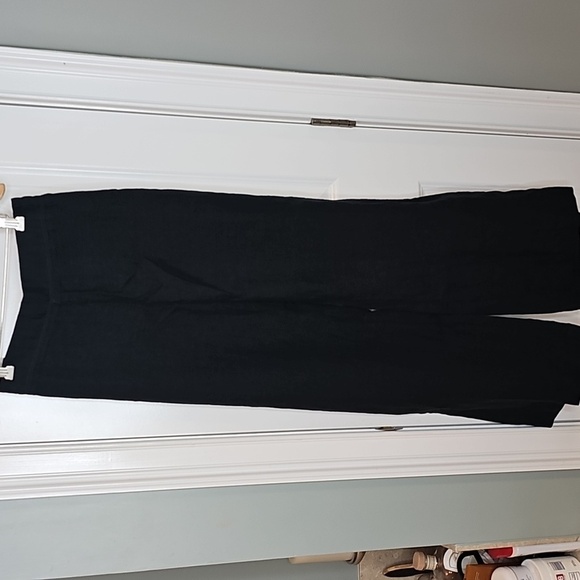 Lilly Pulitzer Black Deri Linen Palazzo Wide-Leg Pants NWT - Picture 4 of 10